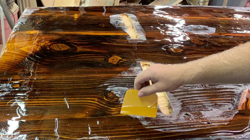 Making of Epoxy Table